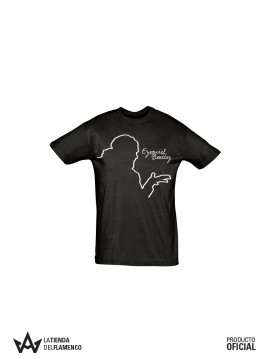 Camiseta Hombre Negra Silueta de Ezequiel Benitez
