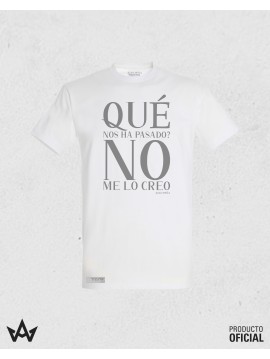 Camiseta Blanca QUE NOS HA PASADO? - Juan Peña