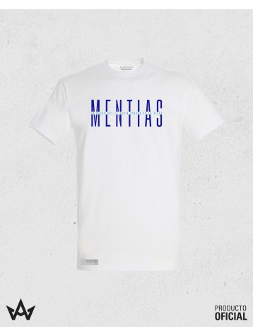 Camiseta Unisex Blanca MENTIAS - Juan Peña