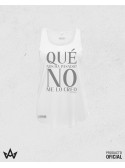 Camiseta Mujer Tirantas Blanca QUE NOS HA PASADO? - Juan Peña