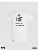 Camiseta Unisex Blanca KEEP CALM - Juan Peña