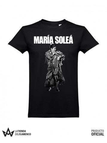 Camiseta Unisex Negra MARÍA SOLEÁ