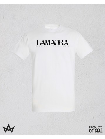 Camiseta Blanca LAMAORA - Negro Cherokee