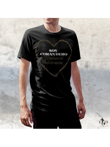 Camiseta Negra Curandero - El Barrio
